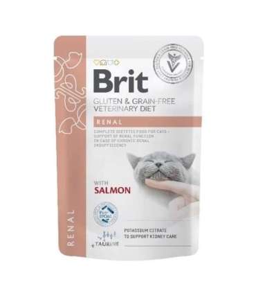 BRIT VD Renal Cat Pouch - wet cat food - 12x85g