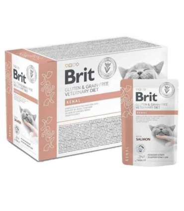 BRIT VD Renal Cat Pouch - wet cat food - 12x85g