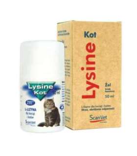 SCANVET ŁYSIENIE KOT  50 ML ŻEL  BUTELKA