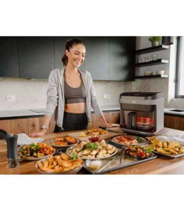 ELDOM FRITTA fat-free fryer capacity 5.0 l adjustable temp. clock 1500 W Single 5 L Stand-alone Hot air fryer Black