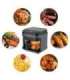 ELDOM FRITTA fat-free fryer capacity 5.0 l adjustable temp. clock 1500 W Single 5 L Stand-alone Hot air fryer Black