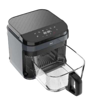 ELDOM FRITTA fat-free fryer capacity 5.0 l adjustable temp. clock 1500 W Single 5 L Stand-alone Hot air fryer Black