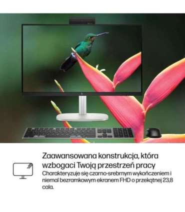 HP Elite Studio 8 AiO G1i Ultra 7 265 23.8"FHD 250nits IPS LBL AG 16GB DDR5 5600 SSD1TB Intel Graphics Cam5MP W11Pro 3Y