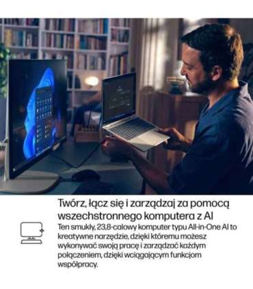 HP Elite Studio 8 AiO G1i Ultra 7 265 23.8"FHD 250nits IPS LBL AG 16GB DDR5 5600 SSD1TB Intel Graphics Cam5MP W11Pro 3Y