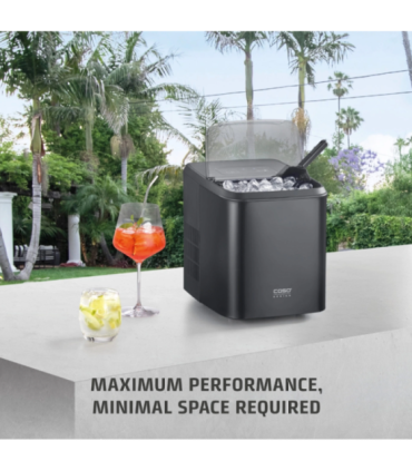 Caso Ice Cube Maker Clear Ice Advanced Power 130 W Capacity 1.5 L Matt Black