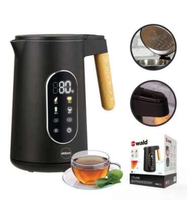 ELDOM C530 NEVO electric kettle 1.7 L 2200 W Black, Transparent