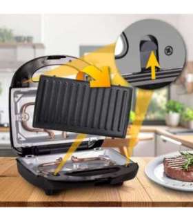 ELDOM ST210 sandwich maker 750 W Black