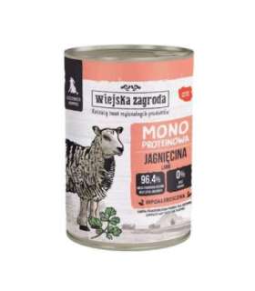 WIEJSKA ZAGRODA Puppy Monoprotein Lamb - wet dog food - 400g