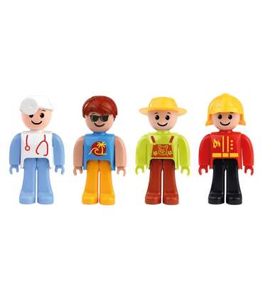 Play figures set moving legs