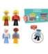 Play figures set moving legs