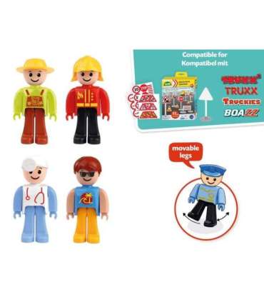 Play figures set moving legs