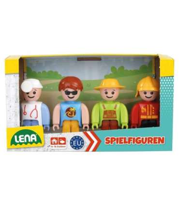 Play figures set moving legs