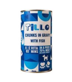 TILLO Kawałki w sosie z rybą mokra karma dla psów 1250g