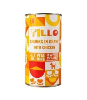 TILLO Kawałki w sosie z kurczakiem mokra karma dla psów 1250g