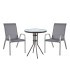 Садовая мебель DUBLIN стол и 2 стула, серый