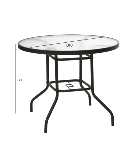 Laud DUBLIN D90xH71cm, tumepruun