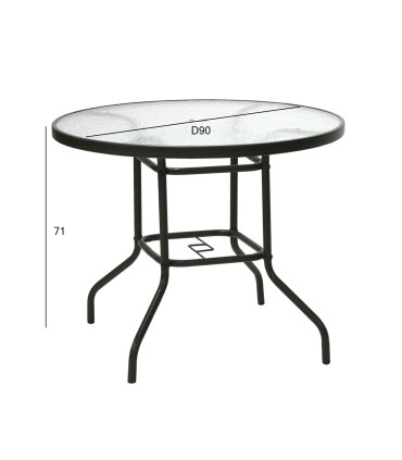 Laud DUBLIN D90xH71cm, tumepruun