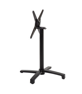 Lauajalg BISTRO 69x69xH72cm, alumiinium, värvus: must