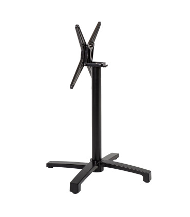 Lauajalg BISTRO 69x69xH72cm, alumiinium, värvus: must