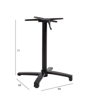 Ножка для стола BISTRO 69x69xH72см, чёрный
