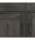 Комод TURIN 46,5x110xH82см, с 2 дверьми и 2 ящиками, материал: дуб, цвет: дымчатый дуб, обработка: промасленный