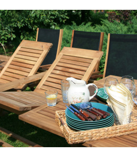 Стол FUTURE 210/300x110xН73cм, раздвижный, дерево: акация, обработка: промасленный