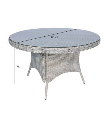 Laud ASCOT D121xH75cm, hall