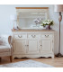 Комод SAMIRA 131,5x43xH87см, антично-белый/натуральный