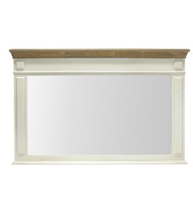 Зеркало SAMIRA 107x4,5x70см, антично-белый/натуральный