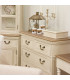 Комод SAMIRA 86,5x39xH95см, антично-белый/натуральный