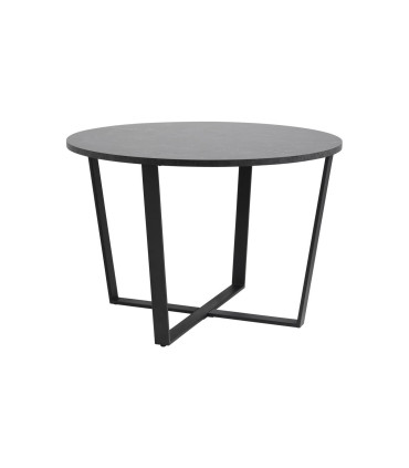 Söögilaud AMBLE D110x75cm, must, melamiin, metall