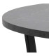 Söögilaud AMBLE D110x75cm, must, melamiin, metall