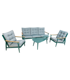 Комплект садовой мебели CAVINE стол, диван и 2 кресла, зеленый