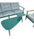 Aiamööblikomplekt CAVINE laud, diivan ja 2 tooli, roheline