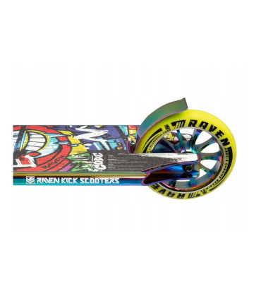 Kõrgem trikiratas Raven Code Neo Chrome/Lime 120mm