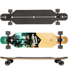 Longboard Raven Miami (pikk), ABEC9, 70mm