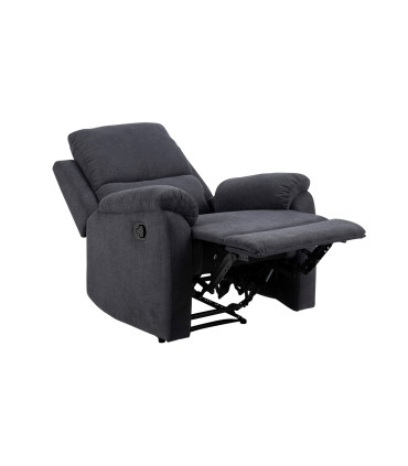 Tugitool SABIA recliner, tumehall, 80x90xH101cm