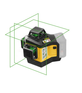 Ristjoonlaser LAX 600 G, 3x360° roheline kiir, karkass CAS, Stabila