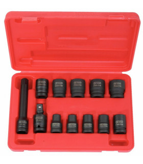 Löökpadrunikomplekt 1/2´´ 10-24mm 12-osa, KS Tools