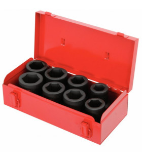 Löökpadrun komplekt 1´´ 27-38mm 8osa, KS Tools