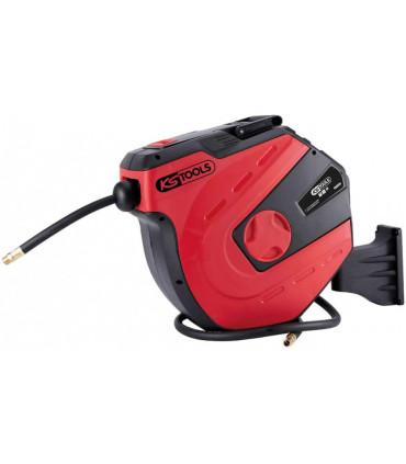 suruõhuvoolikurull seinale D13mm, 15m +1,5m, 3/8´´ ühendus, KS Tools