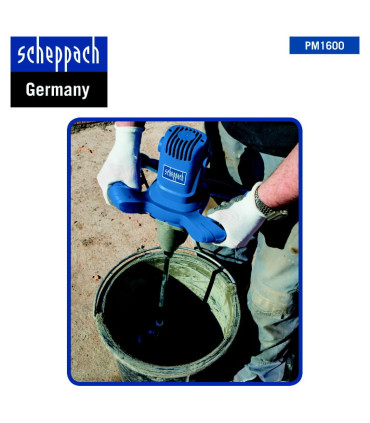 Segutrell PM1600, 2 kiirust + lisavispel mördi segamiseks, Scheppach