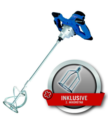 Segutrell PM1400, 2 kiirust + lisavispel värvi segamiseks, Scheppach