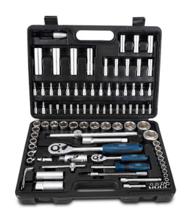 Padrunikomplekt TB94 kohvris, 1/4´´-1/2´´, 94 osaline, Scheppach