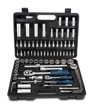 Padrunikomplekt TB94 kohvris, 1/4´´-1/2´´, 94 osaline, Scheppach