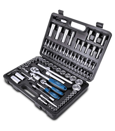 Padrunikomplekt TB94 kohvris, 1/4´´-1/2´´, 94 osaline, Scheppach