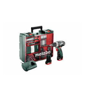 Akutrell PowerMaxx Basic Mobile Workshop, 63 osa, (2x2,0Ah), Metabo