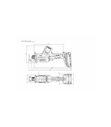 Akuotssaag SSE 18 LTX BL Compact karkass, Metabo