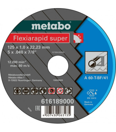 Metallilõikeketas Flexiamant Super 125x1mm, Metabo
