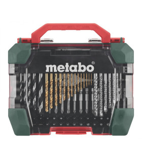 Tarvikute komplekt, 86 osaline. Plastkohvris, Metabo